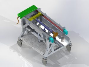 Pig trolley Solidworks drawing by Ocean Kinetics