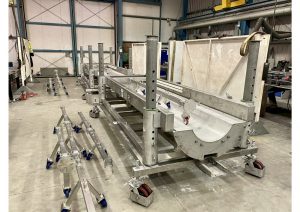 Ocean Kinetics designs and manufactures a heavy-duty, stainless-steel pipeline pig trolley for Pipelines 2 Data and will be used Offshore.