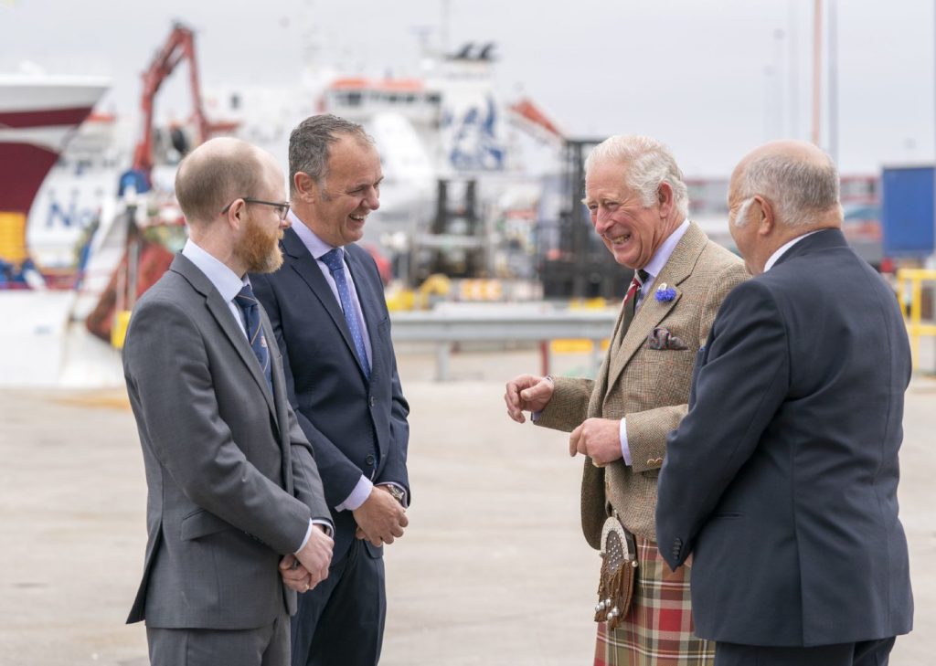 Prince Charles meets Ocean Kinetics MD John Henderson and