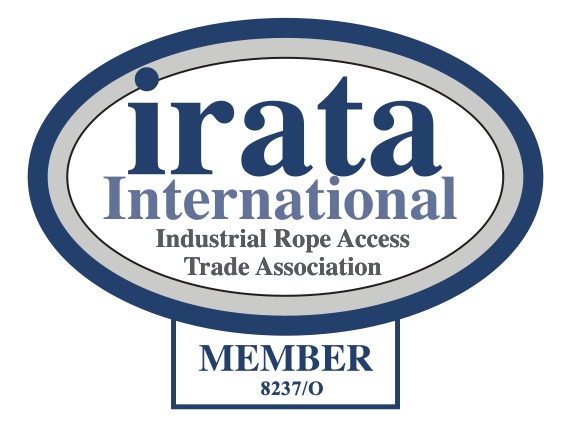 Industrial rope access trade association membership certificate for Ocean Kinetics