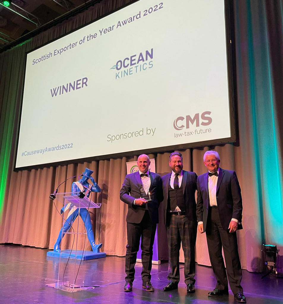 Ocean Kinetics win Scottish Exporter of the Year award